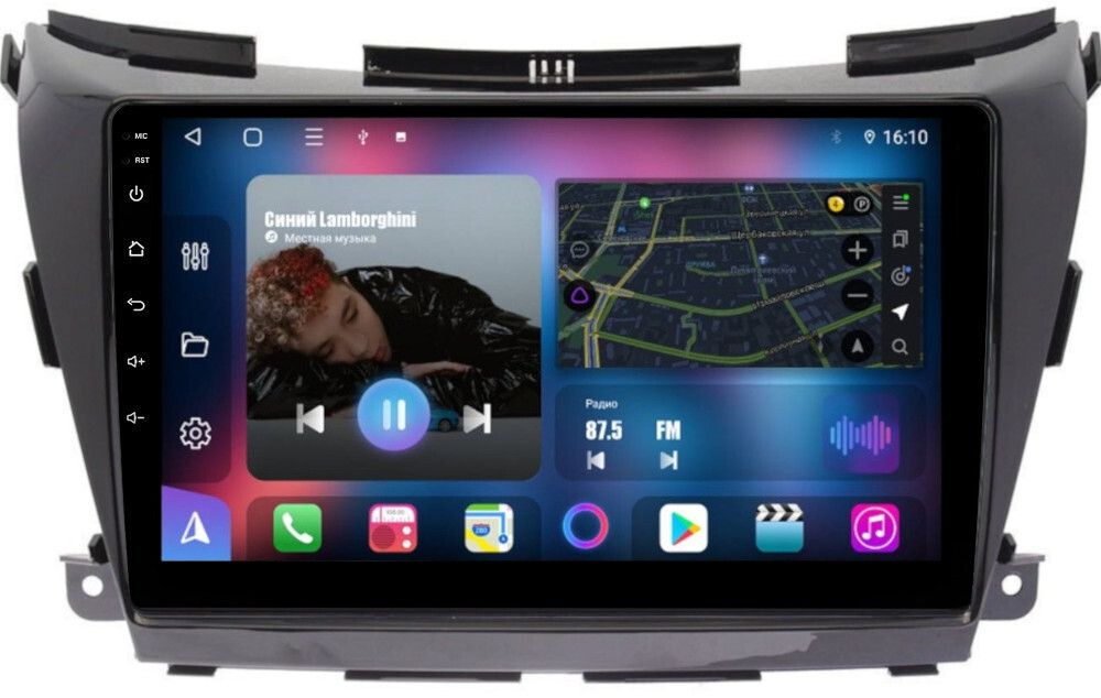 Магнитола для Nissan Murano 2016-2022 (поддержка Bose и 360) - FarCar BM1226M на Android 13, QLED, TS10, 4Гб+32Гб, CarPlay, 4G SIM-слот