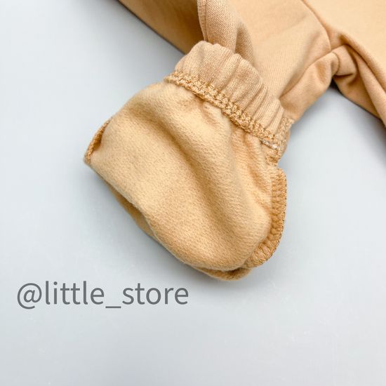 Брюки "Таксы" из футера с начесом, итальянский песок