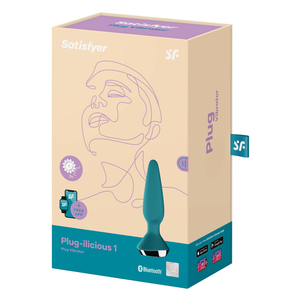 Анальная пробка с вибрацией Satisfyer Plug Ilicious 1 (зеленый)