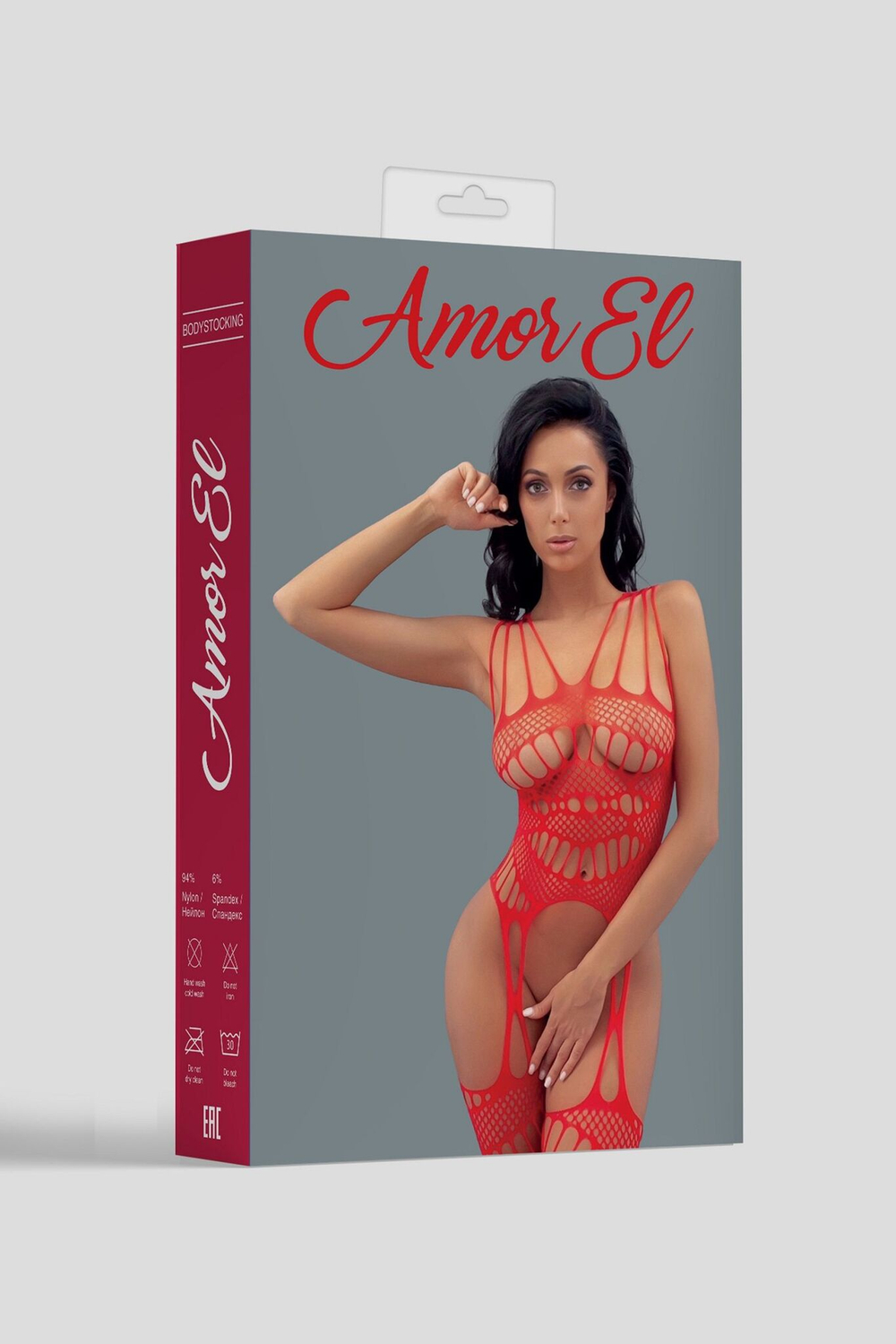 Сексуальный боди-комбинезон с бретельками Agata (Размер: S-M-L) (Цвет: красный)