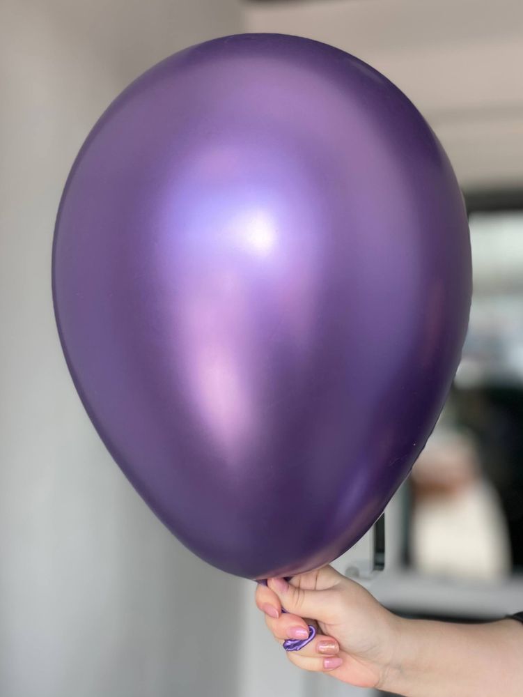Воздушный шар однотонный Хром фиолетовый S ПАЛИТРА №4098