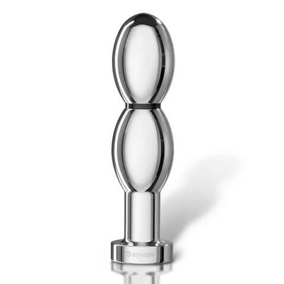 Анально-вагинальный стимулятор для электростимуляции Mystim O(h!)thello Ovaldildo (Цвет: серебристый)