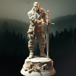 Варвар Человек Воин Паладин Файтер Рыцарь миниатюра для dnd, днд, pathfinder, фентези, Настольная игра, НРИ, Варгейм, РПГ