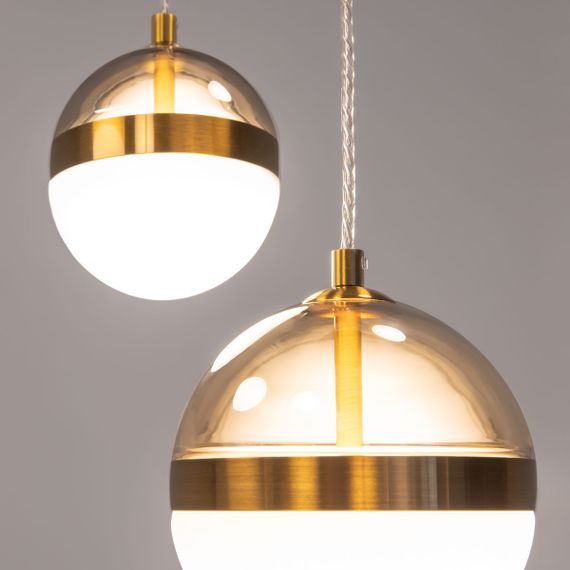 Подвесная светодиодная люстра Maytoni Area MOD295PL-L120BBS3K