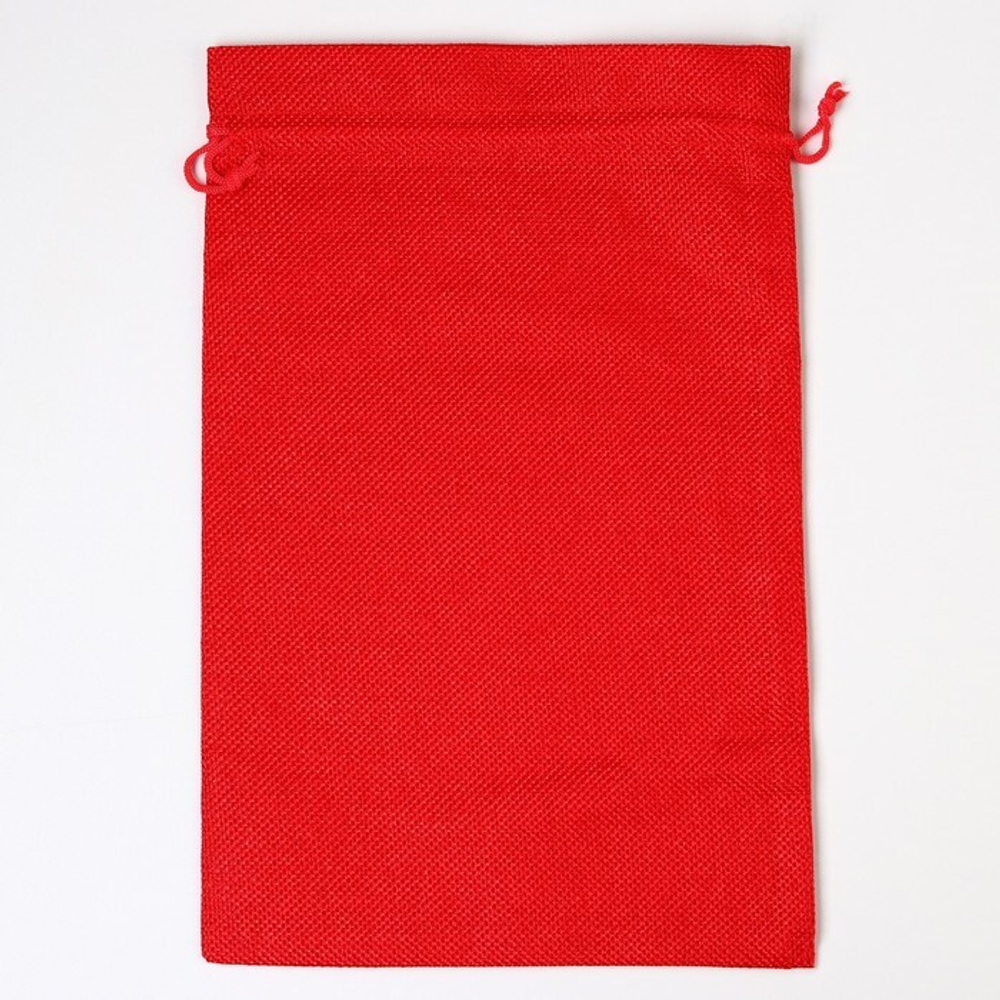 Мешочек подарочный новогодний с термонаклейкой 20х30 см