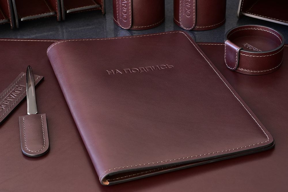 кожаная папка А4  дорогая