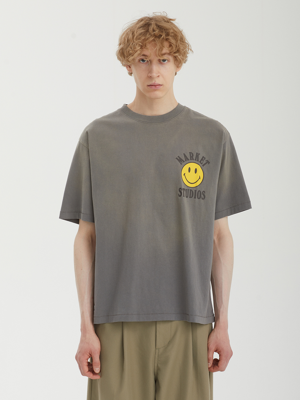 Мужская Футболка Smiley Lockup