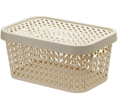 Коробка для хранения с крышкой "Пирула" 4,5л 267х183х125мм М2348