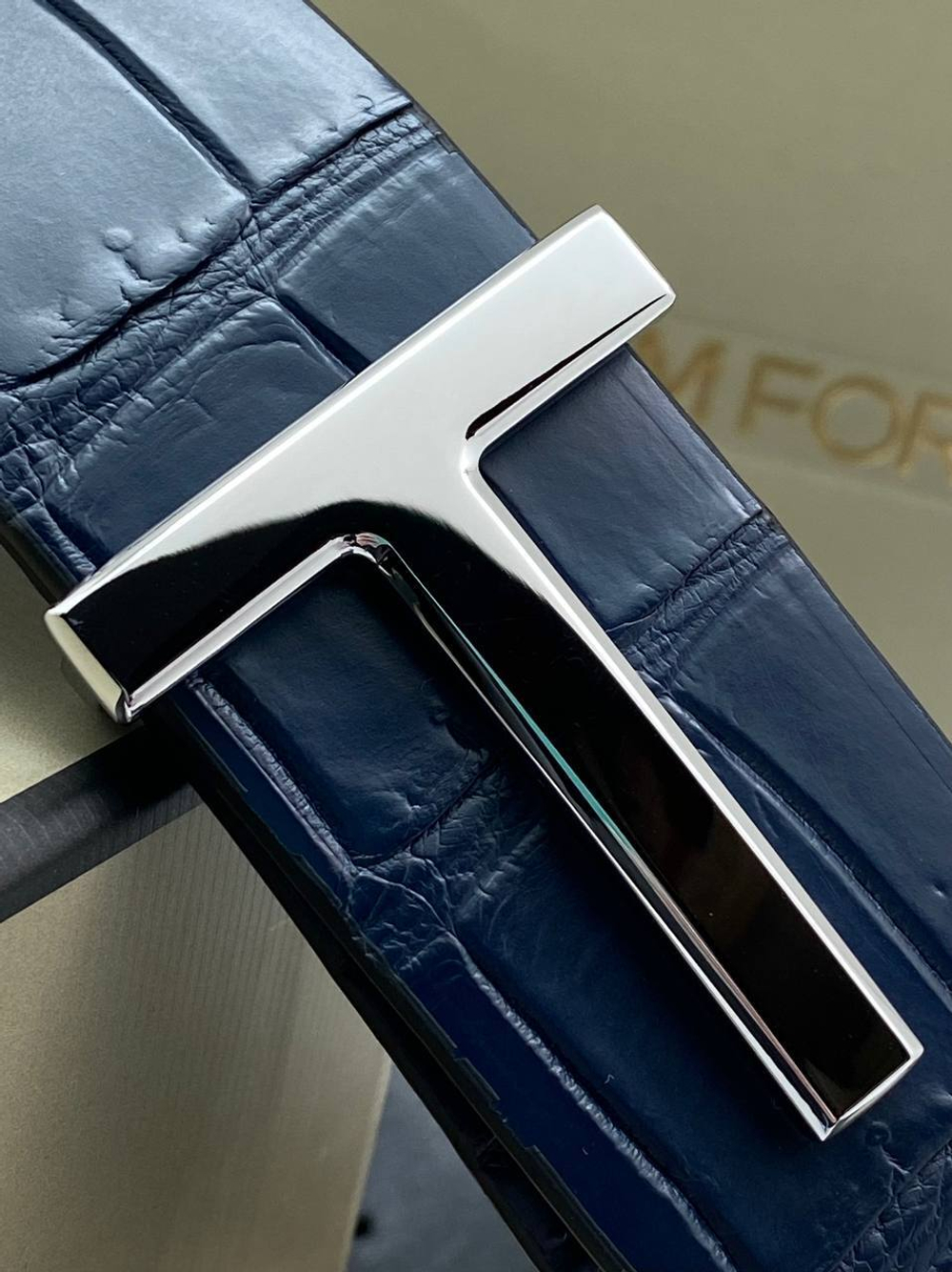 Ремень из кожи крокодила Tom Ford