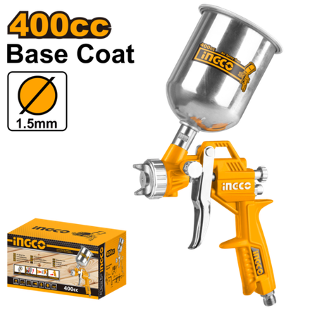 Краскопульт пневматический INGCO ASG4041 400 мл 1,5 мм