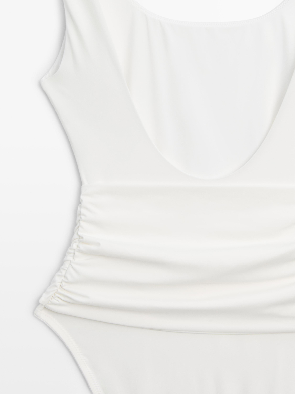 Massimo Dutti Купальник со стразами, белый