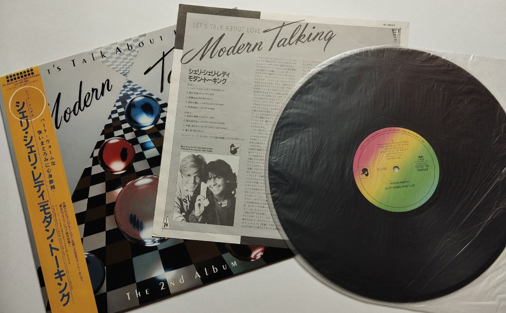 Винтажная виниловая пластинка LP Modern Talking Lets Talk About Love The 2nd Album (Japan 1986)