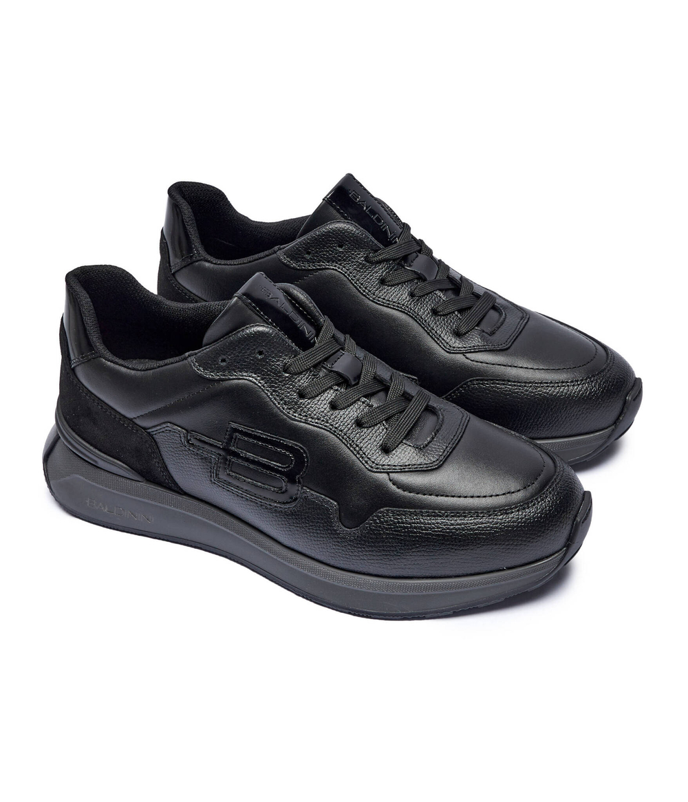 Кожаные кроссовки Baldinini - черный(U5B840T1CEVI)
