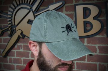 Бейсболка Spartan Blades зеленая, хлопок, с логотипом