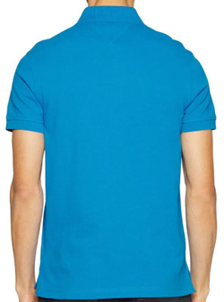 Мужское теннисное поло Tommy Hilfiger Core 1985 Slim Polo - shocking blue
