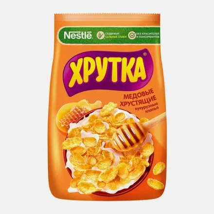 Кукурузные хлопья Хрутка Медовые обогащенные кальцием 300г