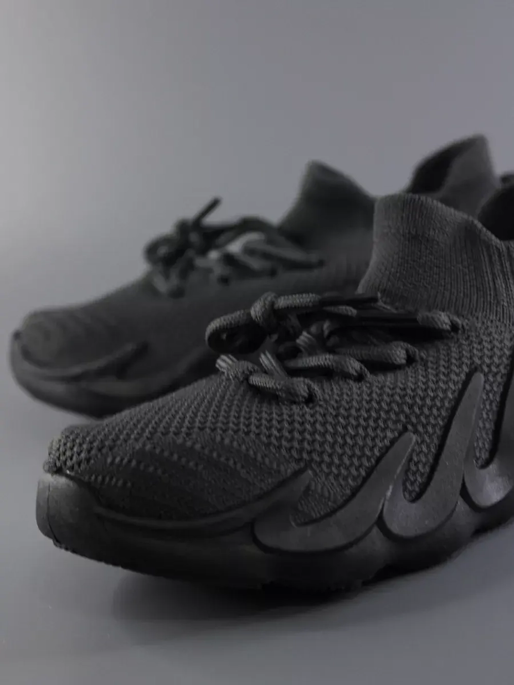 Кроссовки Изики детские - Yeezy boost- темно-серые