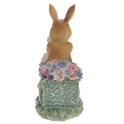 GAEM Фигурка декоративная "Заяц с уткой", L14 W6 H13 см