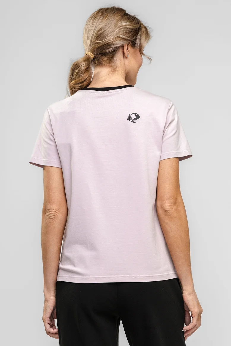 Футболка "НОХО" женская, цвет "Полярная роза"