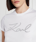 Футболка rhinestone Karl Lagerfeld - белый(241W1713)