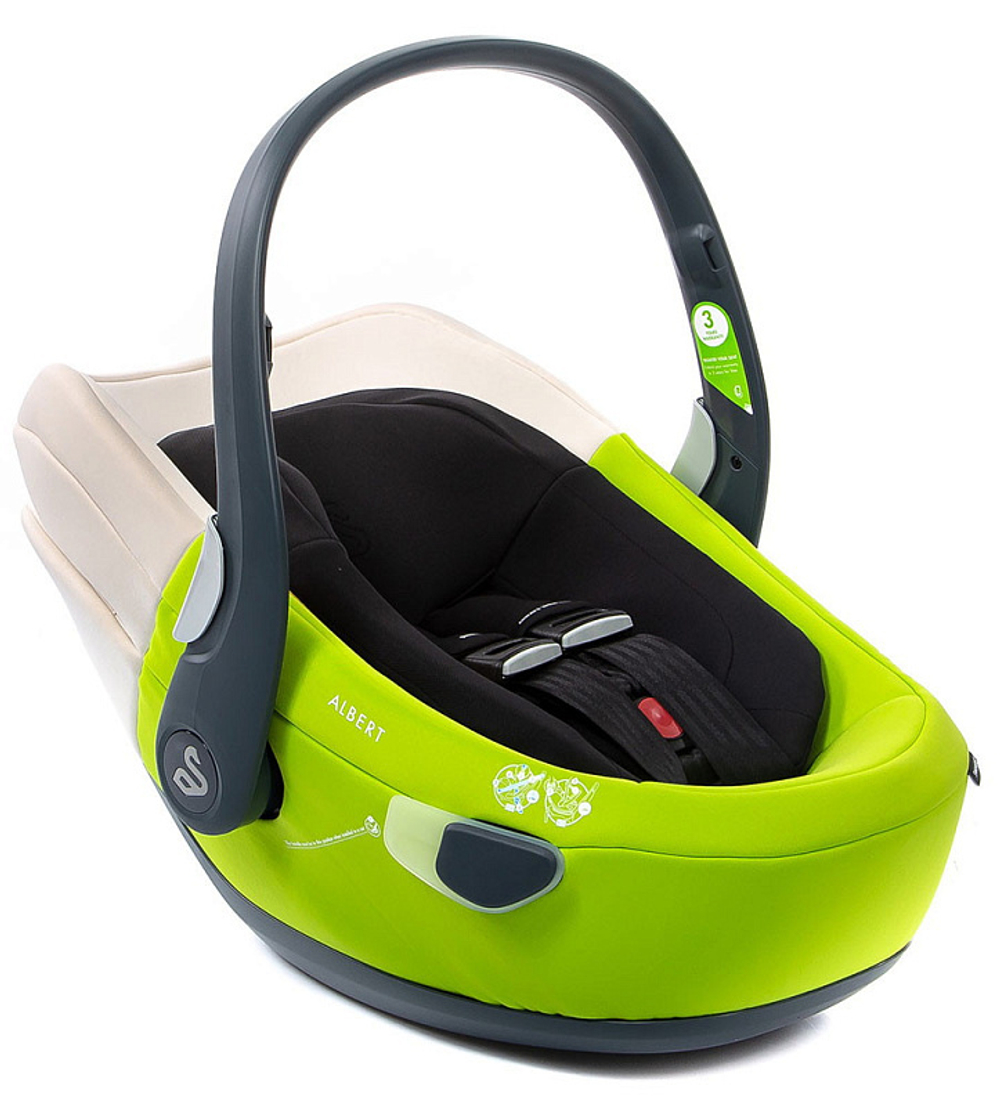 Автокресло Swandoo Albert I-Size 1.1 с базой Lime Green & Coconut White