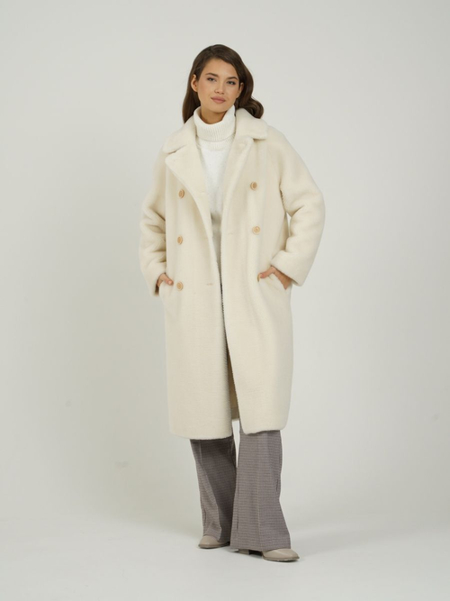 Шуба из шерсти чебурашка, SilverFox (арт. 1152)