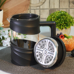 Френч-пресс 0,8л "La Caffetteria" в пластиковом корпусе, цвет черный