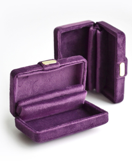 Футляр пластиковый с обтяжкой, серия "КОНСТАНЦИЯ", 85х55х30мм