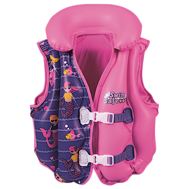 Жилет Bestway 32156 с тканевой подкладкой детский розовый 3-6лет 51х46см