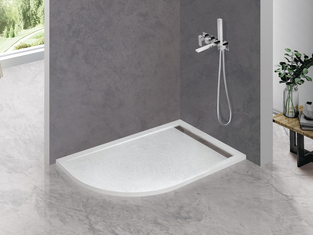 Поддон из искусственного мрамора 120х90 Cezares TRAY-AS-RH-120/90-550-30-W-R без сифона