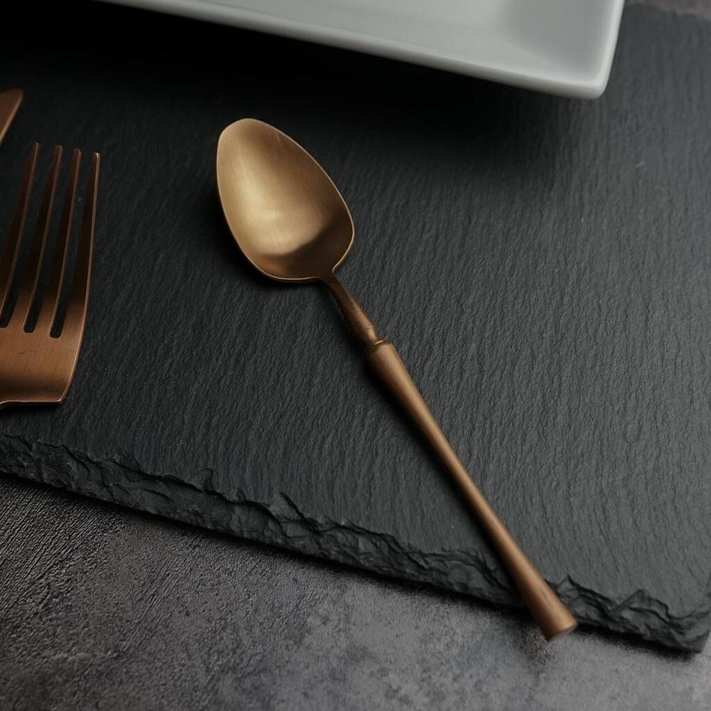 Ложка чайная 15 см матовая медь PVD 1920-Copper P.L. [12]