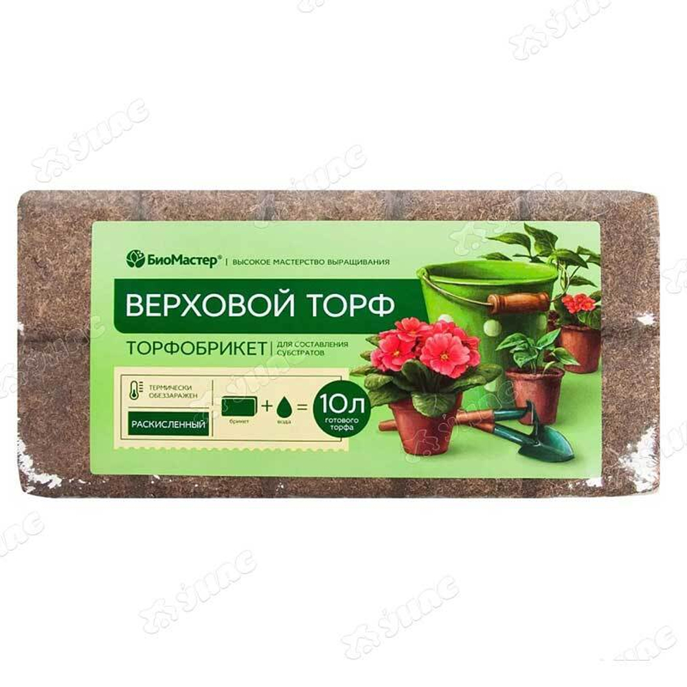 Торфобрикет Верховой торф раскисленный 10л БиоМ х8