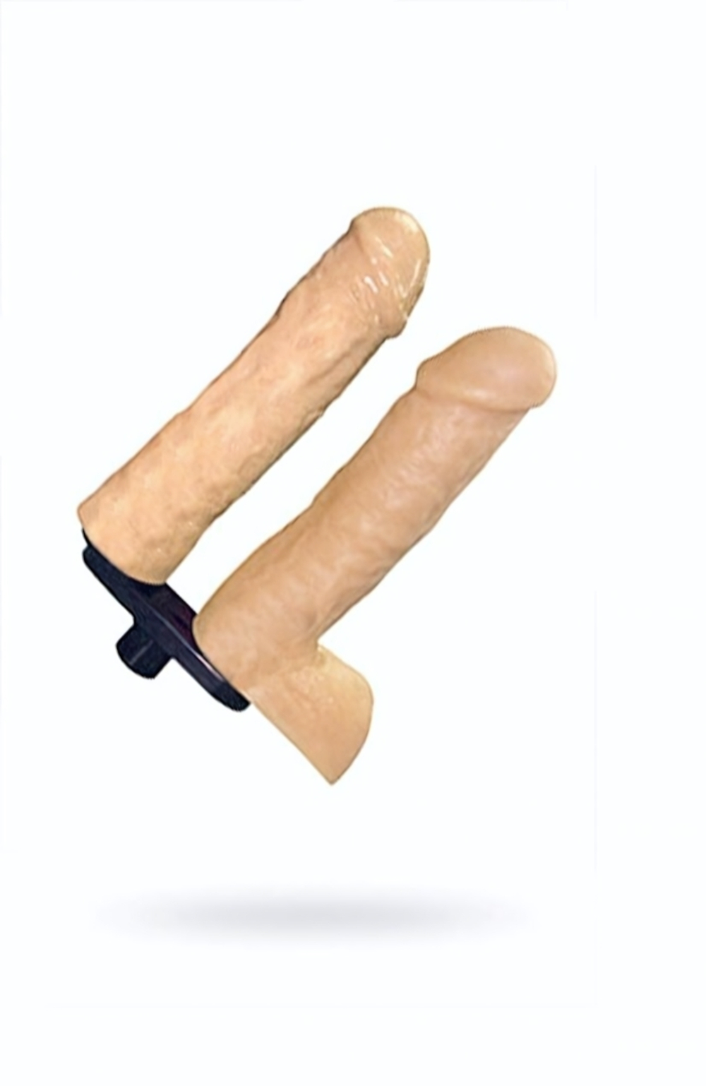 Сменная двойная насадка для секс машин Diva телесная 18 см