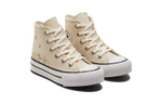 Middle-aged children Converse Chuck Taylor All Star EVA Lift non-slip wear-resistant lightweight high-top canvas shoes beige