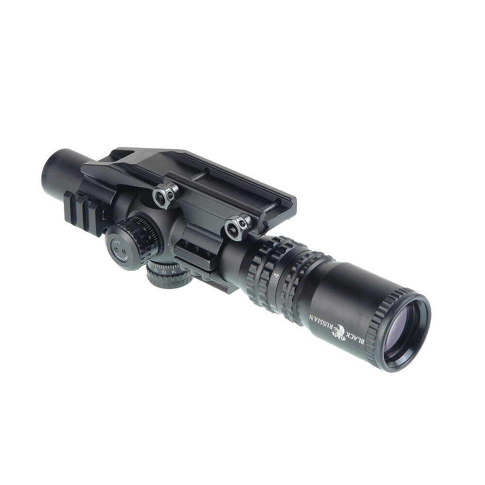 Прицел Veber Black Russian 1-4х24 RG загонник