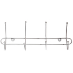 Вешалка овальная 2-х позиционная 4 крючка 35*8*13см хром, ВК4/1-350