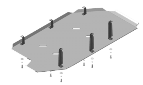 Защита Топл. бака. 5 мм, Алюминий. для Volkswagen Multivan T6 2015-2020, Volkswagen Multivan T5 2009-2015, Volkswagen Transporter/Caravelle T6 2015-2020, Volkswagen Transporter/Caravelle T5 2009-2015 MOTODOR.32708