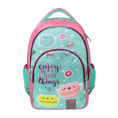 Рюкзак школьный Рондо с анатом. спинкой "Макарун" 44*30*17 см. 2 отд., 1 карман, боковые карманы(Lur