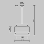 Подвесной светильник Freya WEAVE FR5492PL-01B