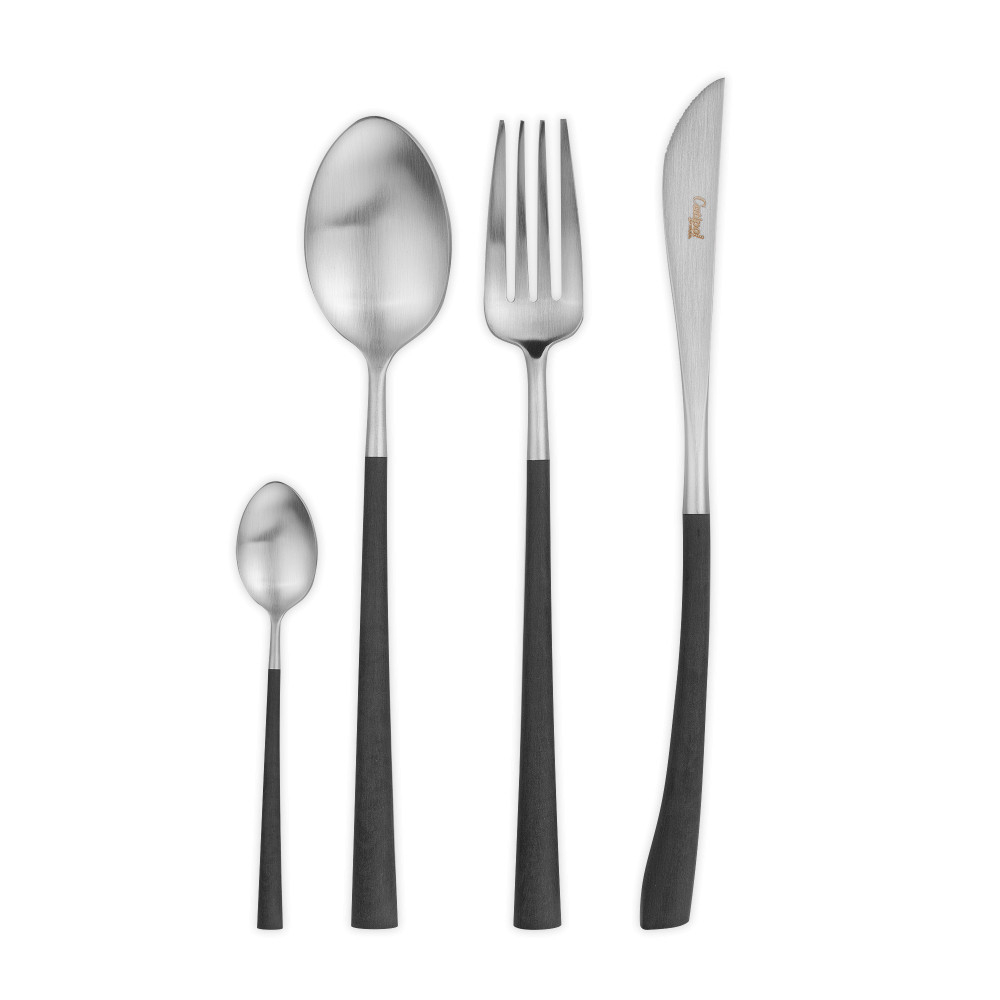 Набор столовых приборов на 6 персон 24 предмета Cutipol Noor matte в подарочной упаковке