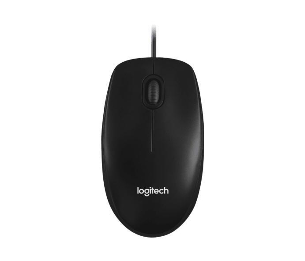 Мышка проводная USB Logitech M100, Dark (910-006652)