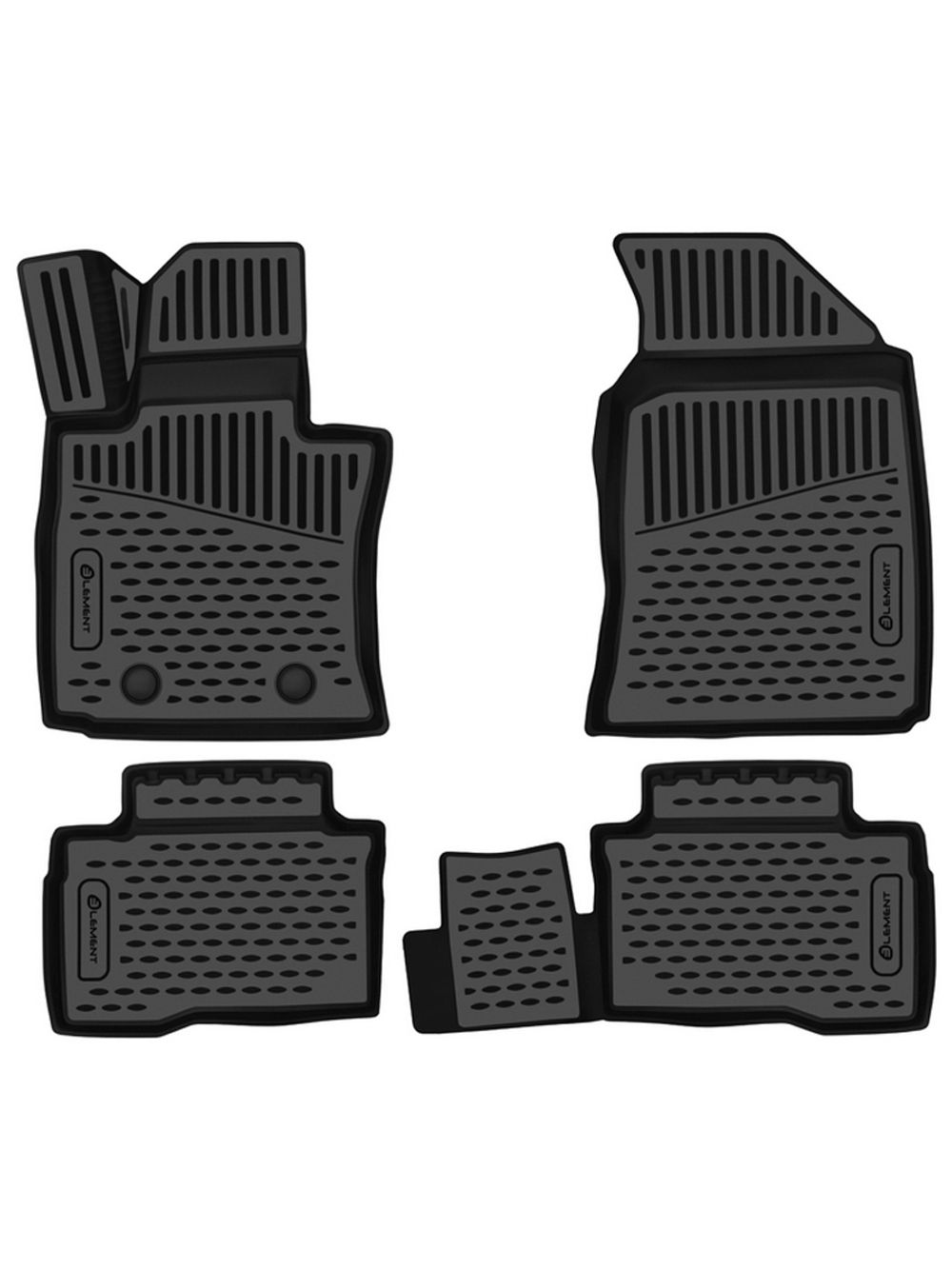 Коврики в салон для KGM Tivoli 2023 - Внед, 4шт. (полиуретан) ELEMENT3DA70938210K