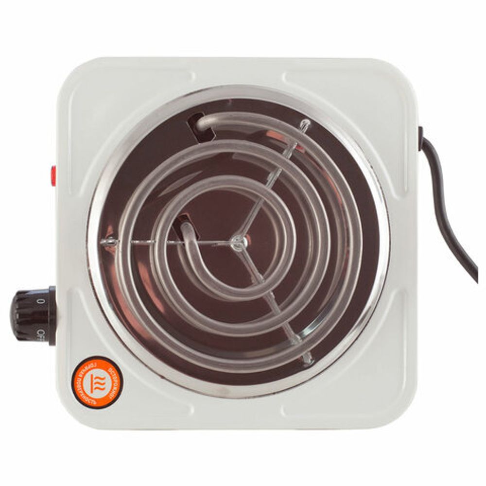 Настольная электрическая плита CENTEK CT-1508, 1000 Вт, 1 конфорка, 5 режимов нагрева, белая