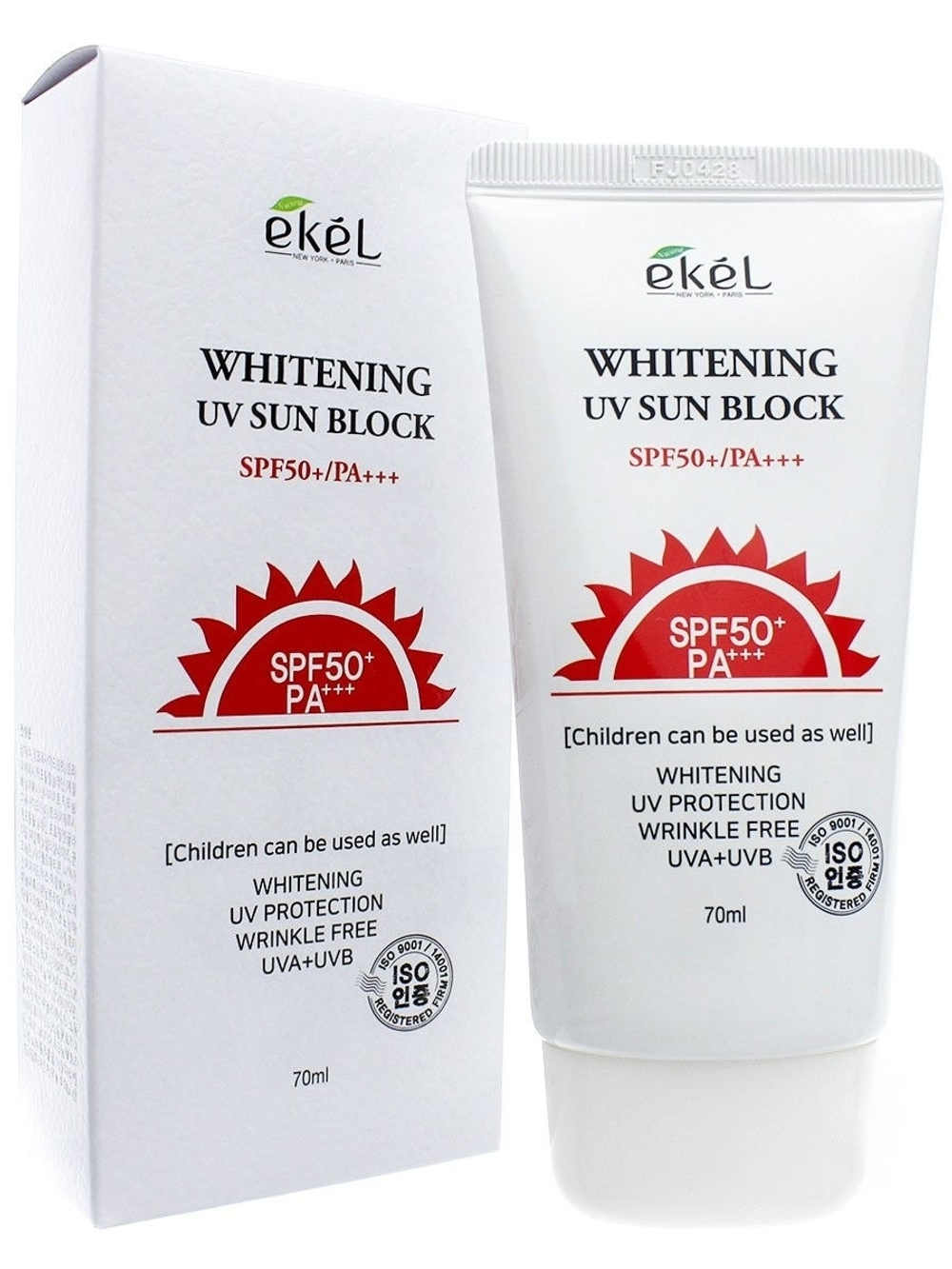 Ekel Sun Cream UV Whitening cолнцезащитный крем осветляющий