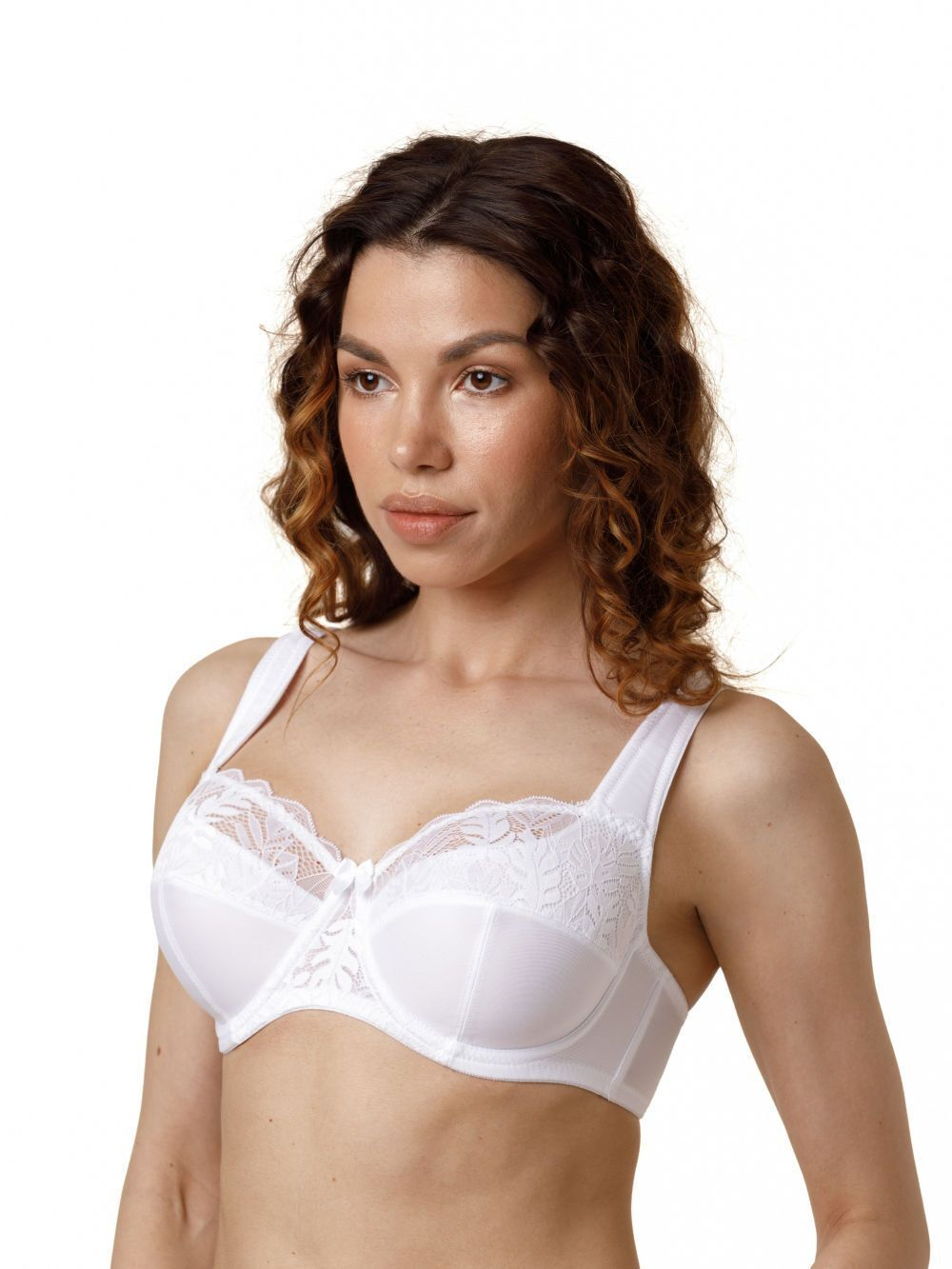 Бюстгальтер на каркасах с мягкими чашками (Размер: 110E) (Цвет: пудровый)