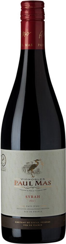 Вино Paul Mas Syrah Pays d&#39;Oc IGP, 0,75 л.