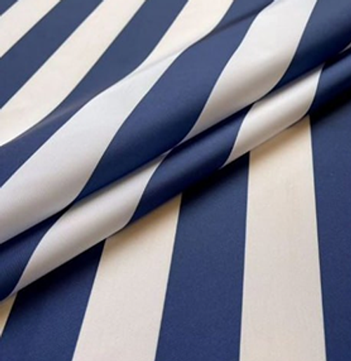 Оксфорд 240 D ткань тентовая водоотталкивающая, ПОЛОСКА бело-синяя