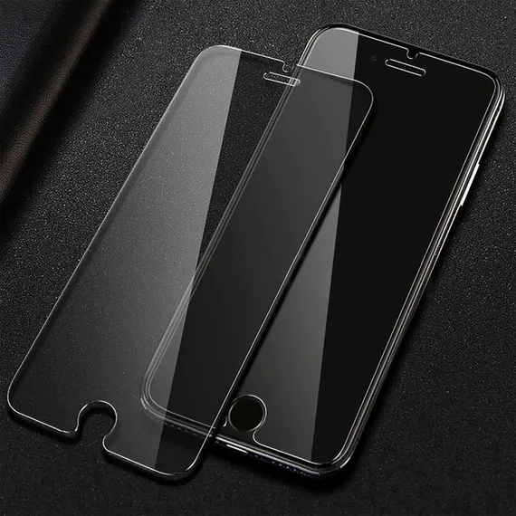 Защитное стекло 2.5D LuazON для iPhone 7/8/SE2020, полный клей