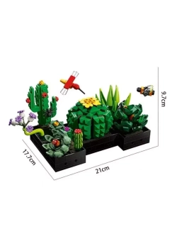 Конструктор цветы Суккуленты 590 деталей