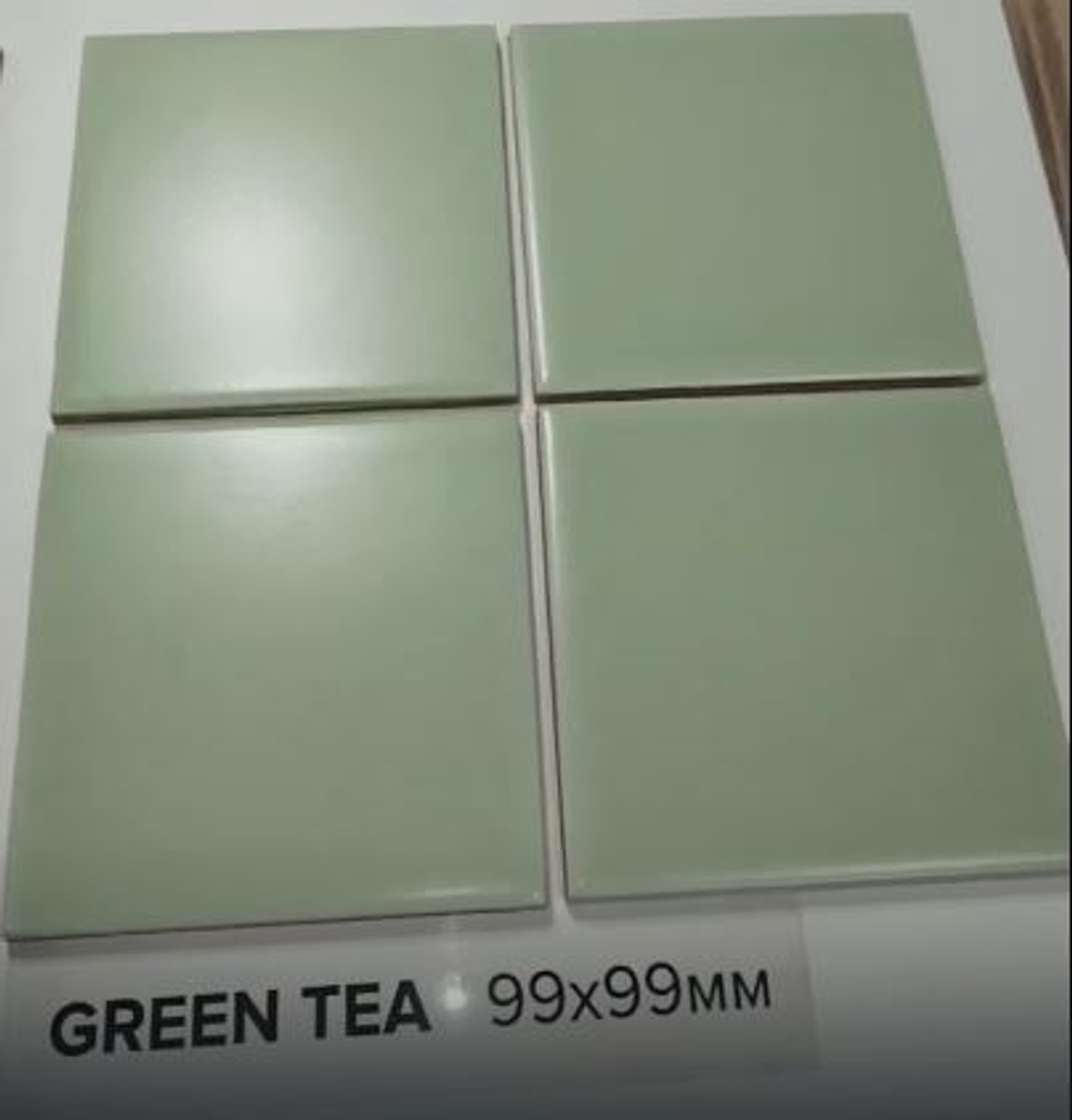 Плитка настенная Mini Tile Green matt 99x99х7 мм